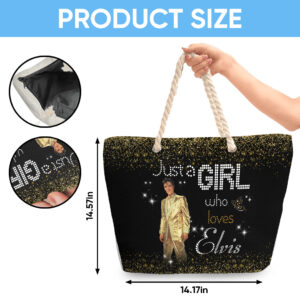 Elvis Presley Hemp Rope Tote Bag - TANTN 14289