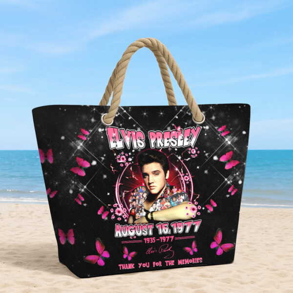 Elvis Presley Hemp Rope Tote Bag - TANTN 14293