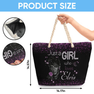 Elvis Presley Hemp Rope Tote Bag - TANTN 14295