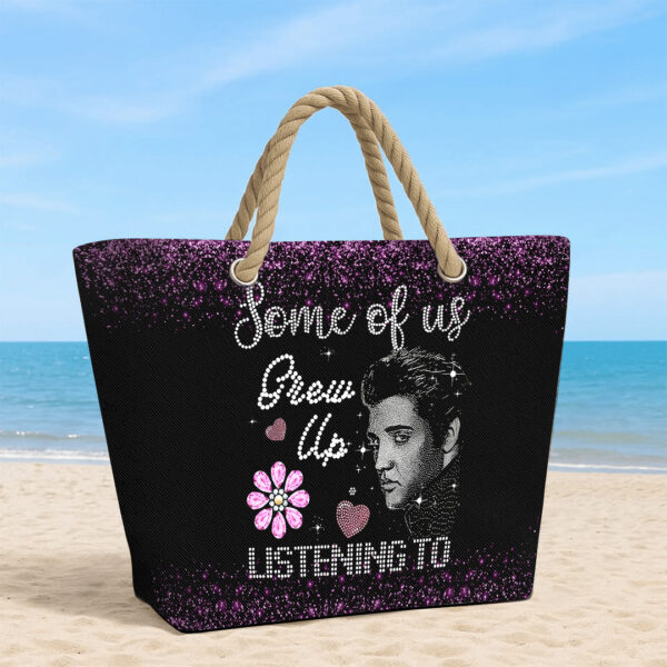 Elvis Presley Hemp Rope Tote Bag - TANTN 14296