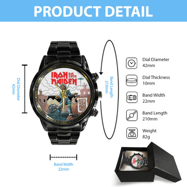 IRMA Black Stainless Steel Watch - TANTN 14336