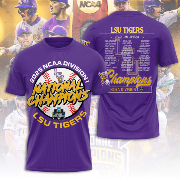 LSU Tigers Baseball 3D Apparel - TANTN 14366