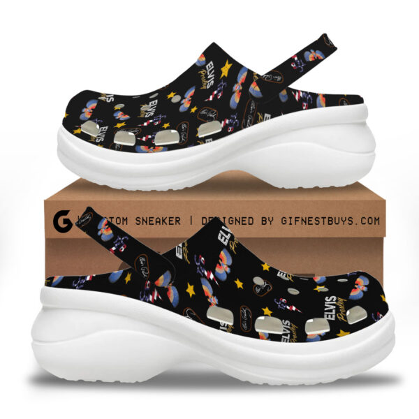 Elvis Presley Women’s Height Increasing Crocs - TANTN 14367