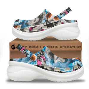 Elvis Presley Women’s Height Increasing Crocs - TANTN 14369