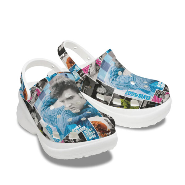 Elvis Presley Women’s Height Increasing Crocs - TANTN 14369