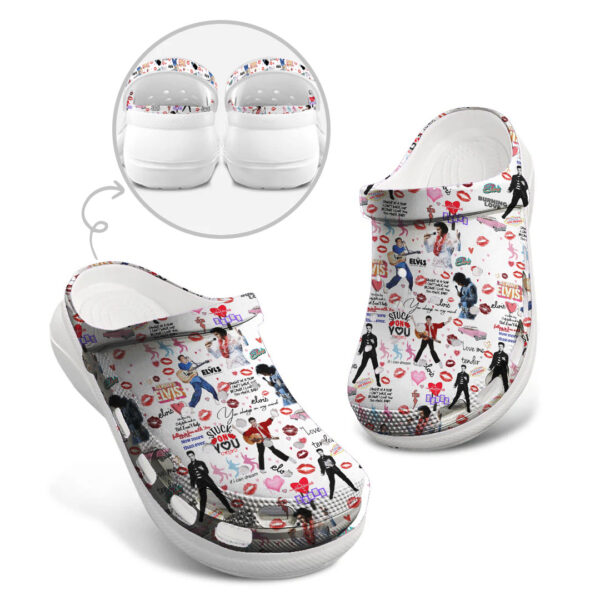 Elvis Presley Women’s Height Increasing Crocs - TANTN 14370