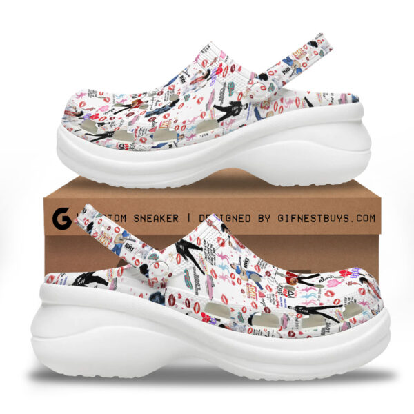 Elvis Presley Women’s Height Increasing Crocs - TANTN 14370