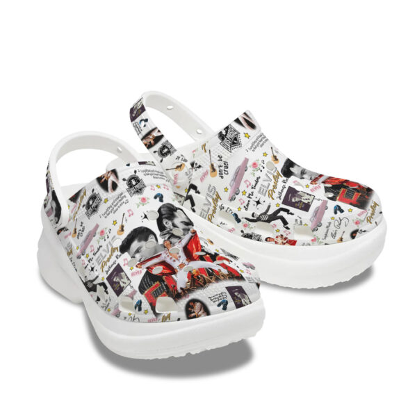 Elvis Presley Women’s Height Increasing Crocs - TANTN 14371