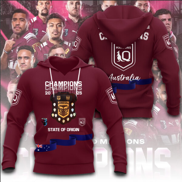 Queensland Maroons 3D Apparel - TANTN 14378