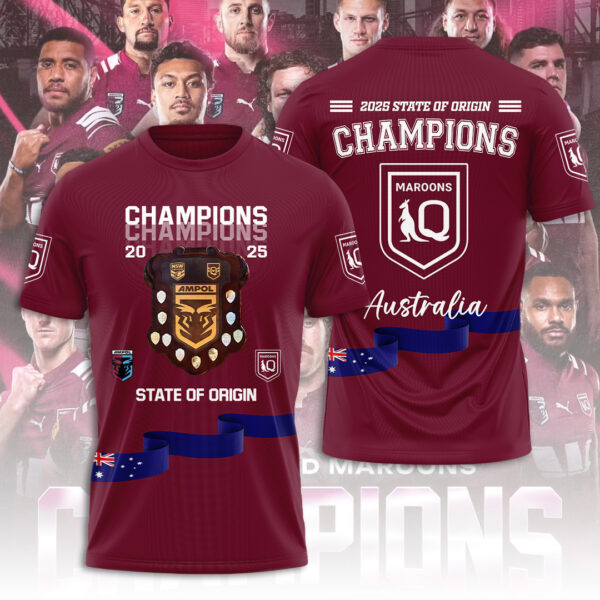 Queensland Maroons 3D Apparel - TANTN 14378