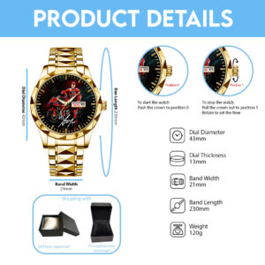 Ducati Lenovo Team x Marc Marquez Alloy Luxury Quartz Watch - TANTN 14510