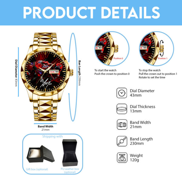 Ducati Lenovo Team x Marc Marquez Alloy Luxury Quartz Watch - TANTN 14512