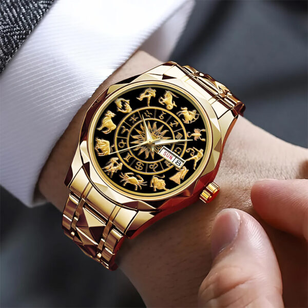 Zodiac Alloy Luxury Quartz Watch - TANTN 14574