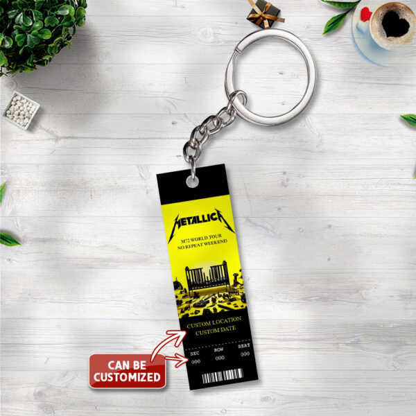 Personalized MET Band Custom Shape 2-sided Keychain - TANTN 14615