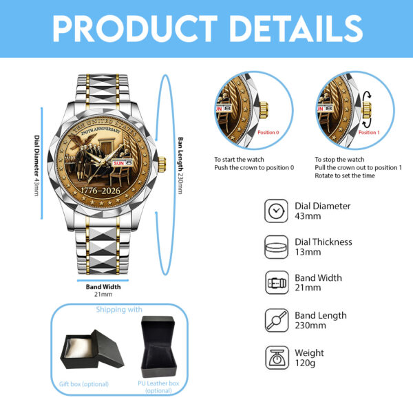 US250 Alloy Luxury Quartz Watch - TANTN 14643
