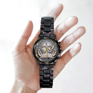 God Is Good Black Stainless Steel Watch - TANTN 14721