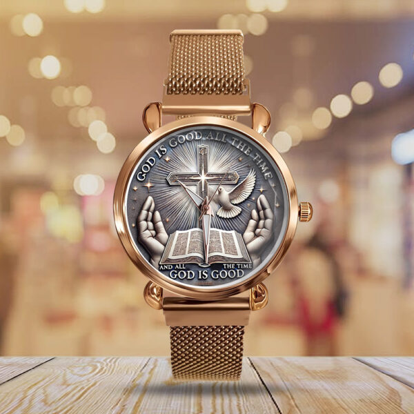 God Is Good Mesh Strap Quartz Watch - TANTN 14723