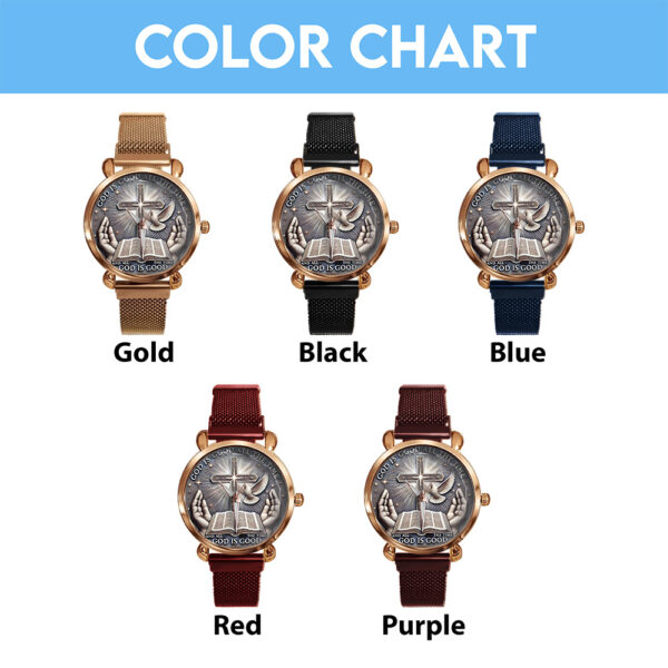 God Is Good Mesh Strap Quartz Watch - TANTN 14723