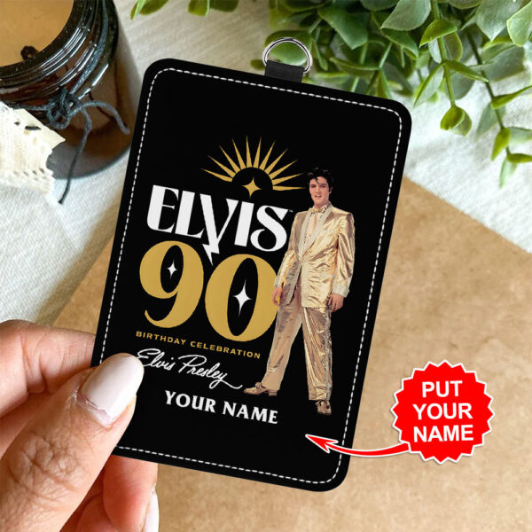 Personalized Elvis Presley ID Badge Holder - TANTN 14727