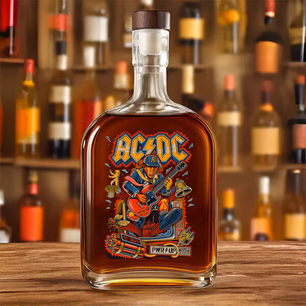 Rock Music 25oz Empty Whiskey Bottle - TANTN 14858