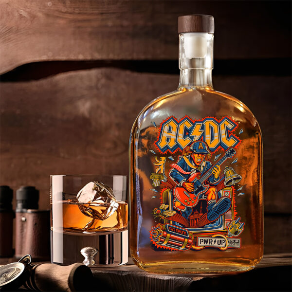 Rock Music 25oz Empty Whiskey Bottle - TANTN 14858