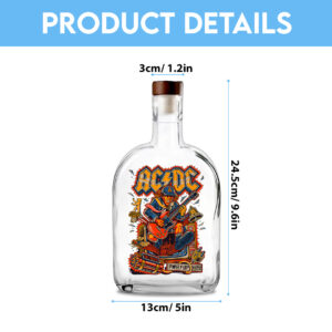 Rock Music 25oz Empty Whiskey Bottle - TANTN 14858