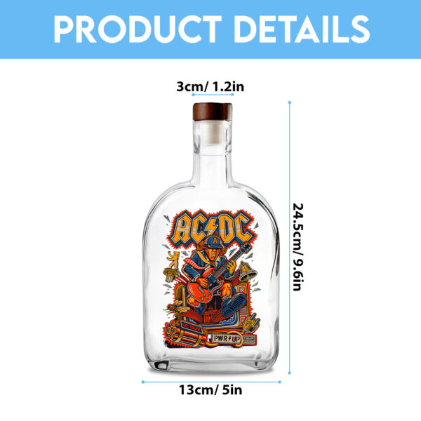Rock Music 25oz Empty Whiskey Bottle - TANTN 14858