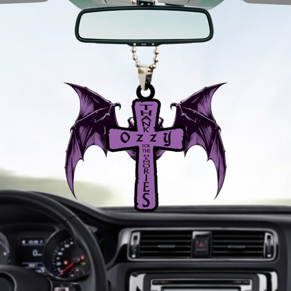 Ozzy Osbourne Custom shape 2-sided Acrylic Car Ornament - TANTN 14874