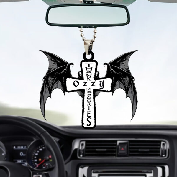 Ozzy Osbourne Custom shape 2-sided Acrylic Car Ornament - TANTN 14889
