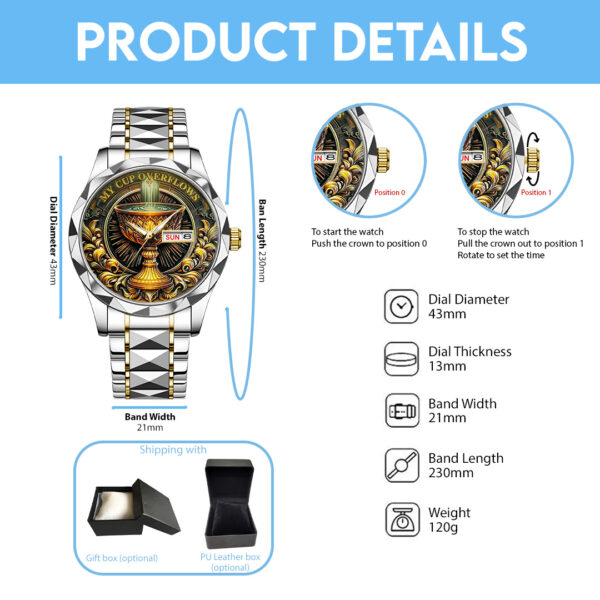 My Cup Overflows Alloy Luxury Quartz Watch - TANTN 14896