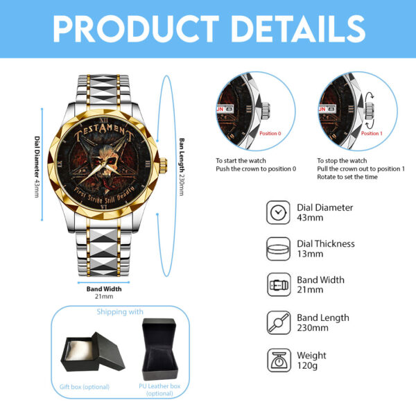 Testament Band Alloy Luxury Quartz Watch - HOATT 11938