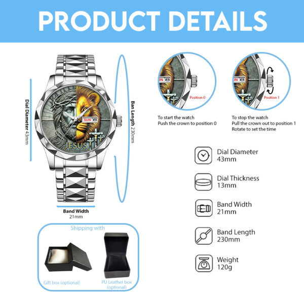 The Lion Of Judah Alloy Luxury Quartz Watch - TANTN 14881