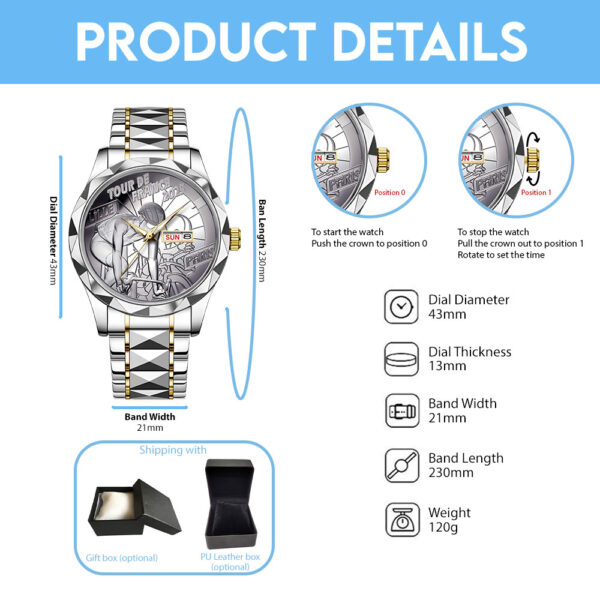 Tour De France 2025 Alloy Luxury Quartz Watch - TANTN 14082