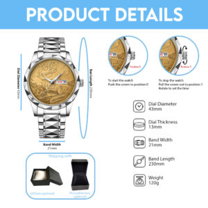 Tour De France 2025 Alloy Luxury Quartz Watch - TANTN 14080
