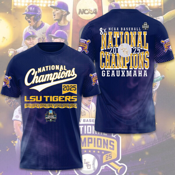 LSU Tigers Baseball 3D Apparel - GNE 3852