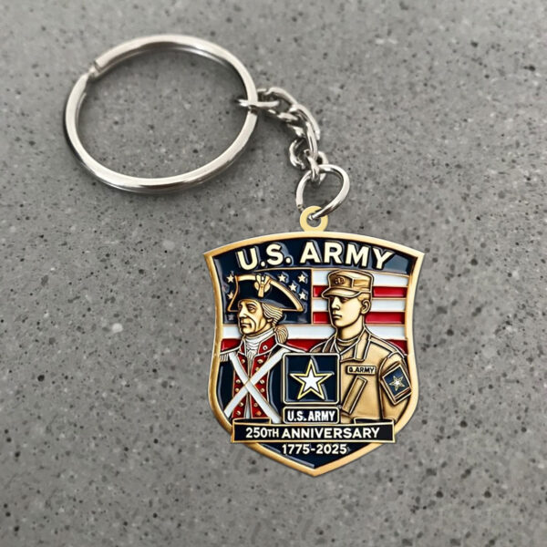 US Army Custom Shape 2-sided Keychain - MAITM 12347