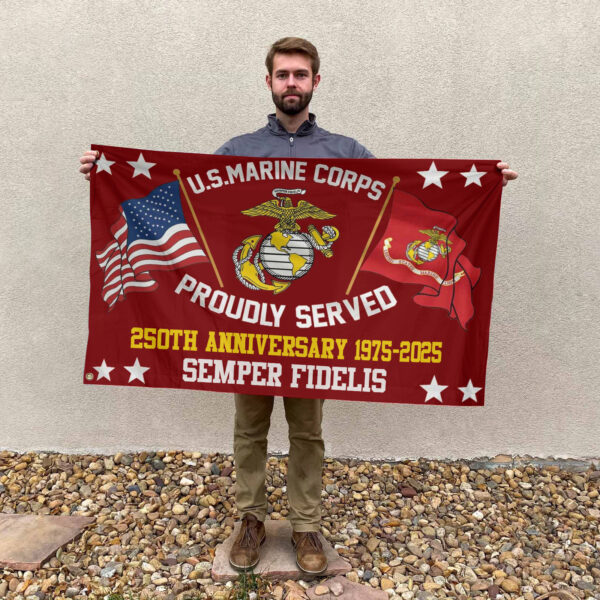 US Marine Corps 3D House Flag - MAITM 12150