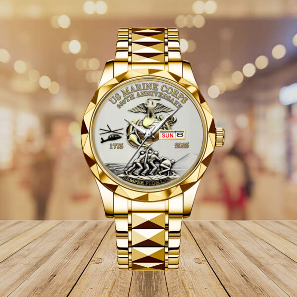 US Marine Corps Alloy Luxury Quartz Watch - MAITM 12179