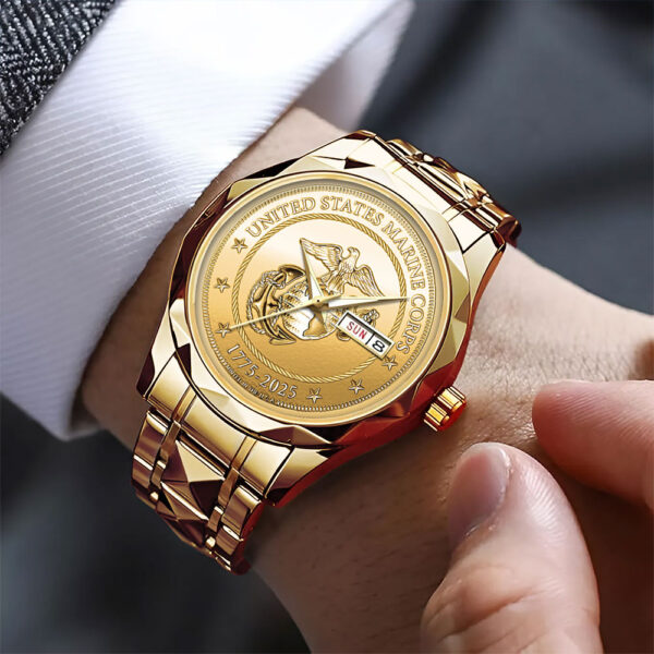 US Marine Corps Alloy Luxury Quartz Watch - MAITM 12191