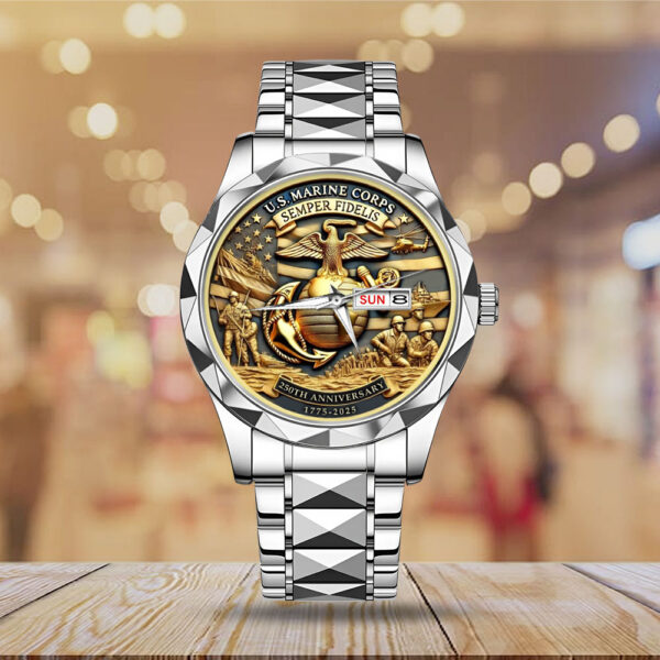 US Marine Corps Alloy Luxury Quartz Watch - MAITM 12288