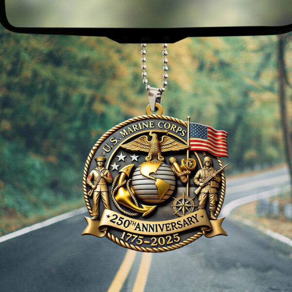 US Marine Corps Custom Shape 1-sided Acrylic Car Ornament - MAITM 12345