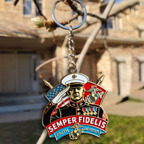 US Marine Corps Custom Shape 1-sided Keychain - MAITM 12342