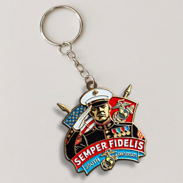 US Marine Corps Custom Shape 1-sided Keychain - MAITM 12342