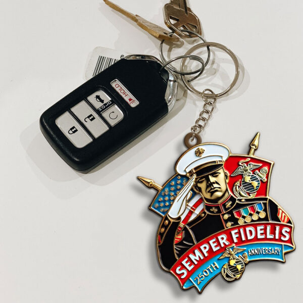 US Marine Corps Custom Shape 1-sided Keychain - MAITM 12342