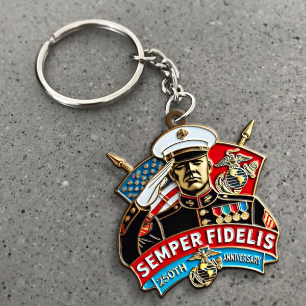 US Marine Corps Custom Shape 1-sided Keychain - MAITM 12342