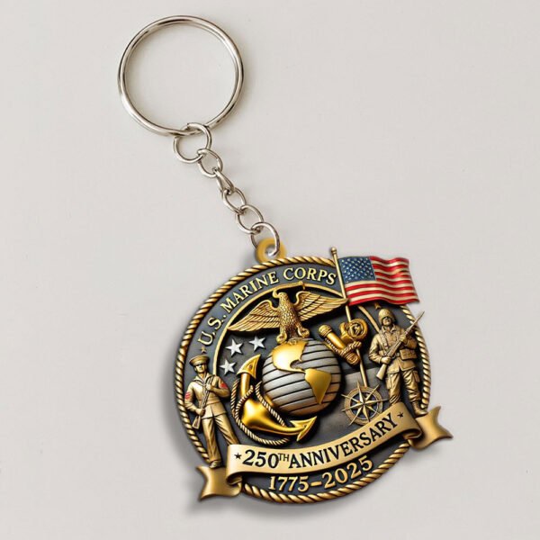 US Marine Corps Custom Shape 1-sided Keychain - MAITM 12346