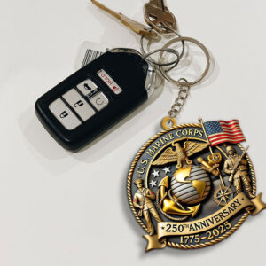 US Marine Corps Custom Shape 1-sided Keychain - MAITM 12346