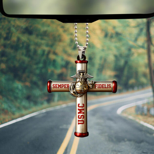 US Marine Corps Custom Shape 1-sided Acrylic Car Ornament - MAITM 12387