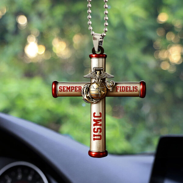 US Marine Corps Custom Shape 1-sided Acrylic Car Ornament - MAITM 12387