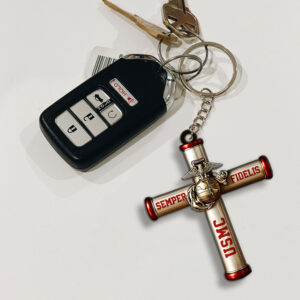 US Marine Corps Custom Shape 1-sided Keychain - MAITM 12388